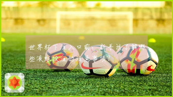 世界杯下注入口前，新手该了解哪些滚球投注的注意事项？